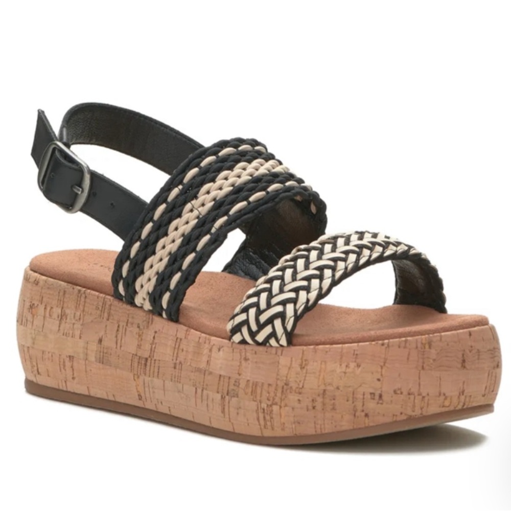 Jadiel Chunky Cork Sandal women’s size 7 black